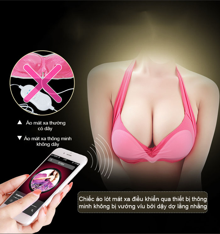  Mua Áo Lót Massa Ngực Thông Minh - Điều Khiển Qua Điện Thoại Breast I-Smart hàng mới về