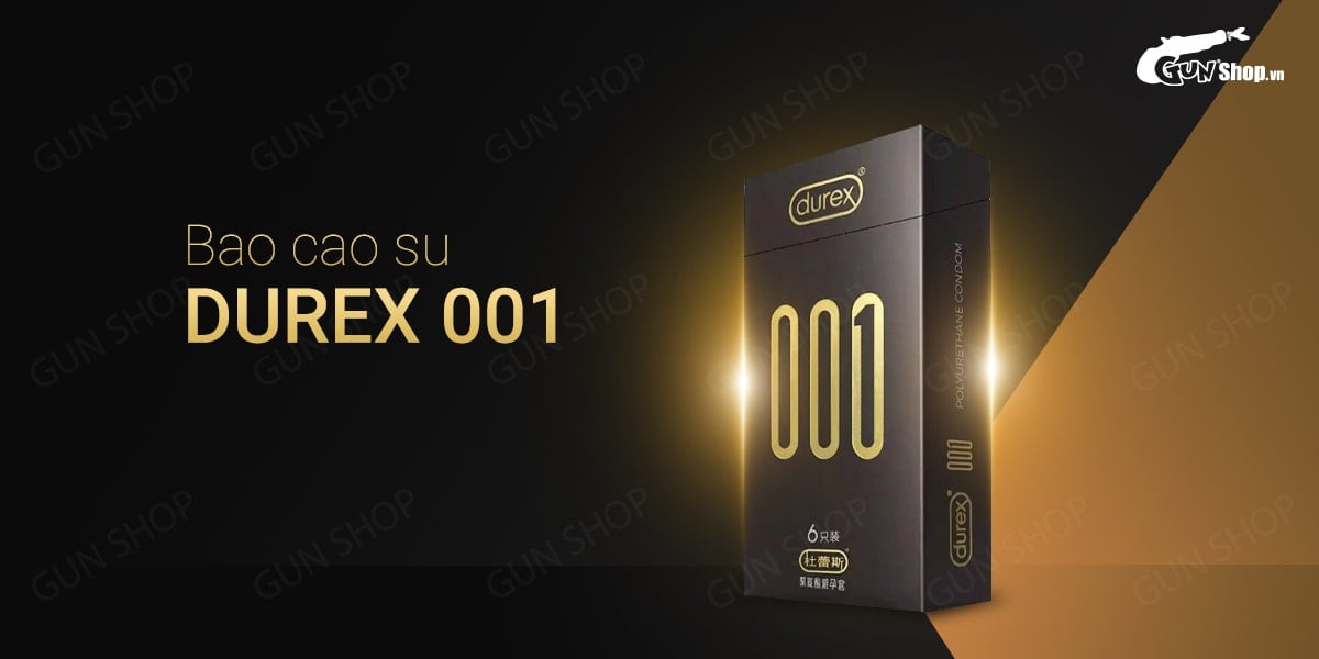  Shop bán Bao cao su Durex 001 - Siêu mỏng 54mm - Hộp 6 cái hàng xách tay