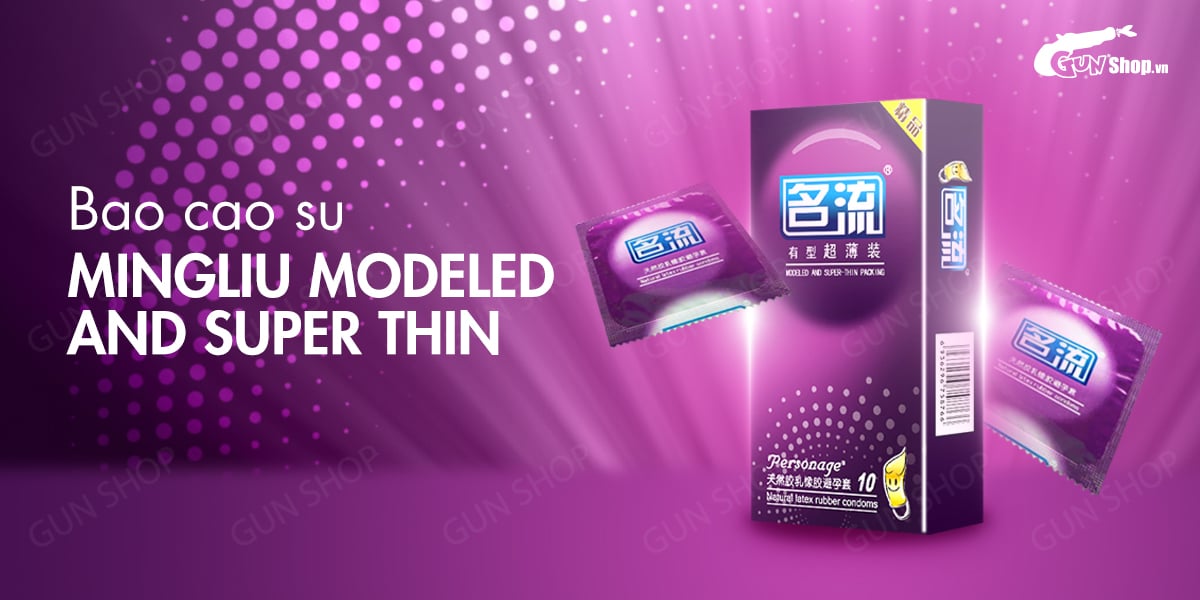  Mua Bao cao su Mingliu Modeled And Super Thin - Siêu mỏng hiện đại - Hộp 10 cái hàng xách tay