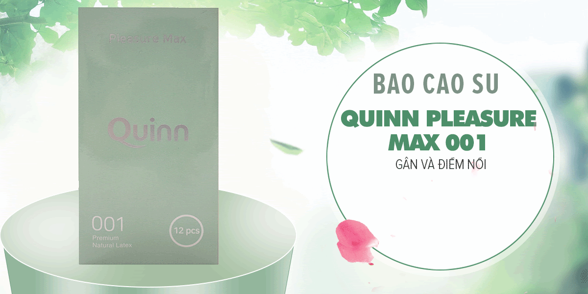  Bảng giá Bao cao su Quinn Pleasure Max - Gân và điểm nổi - Hộp 12 cái tốt nhất