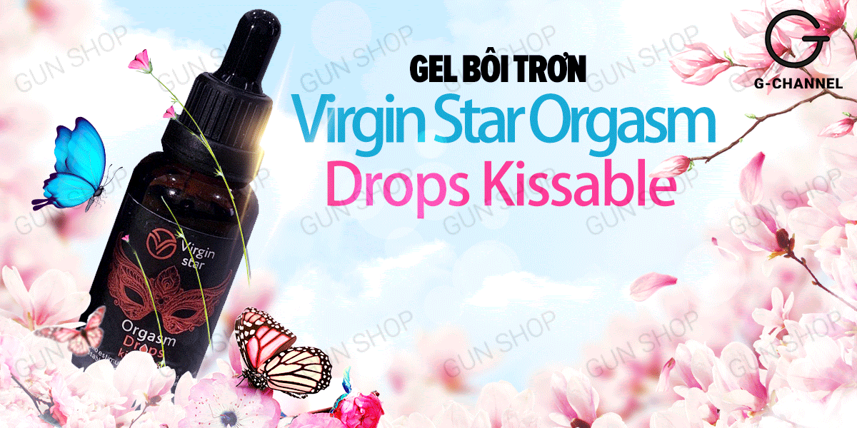  Đại lý Gel bôi trơn kích thích và tăng khoái cảm nữ - Virgin Star Orgasm Drops Kissable - Chai 30ml giá sỉ