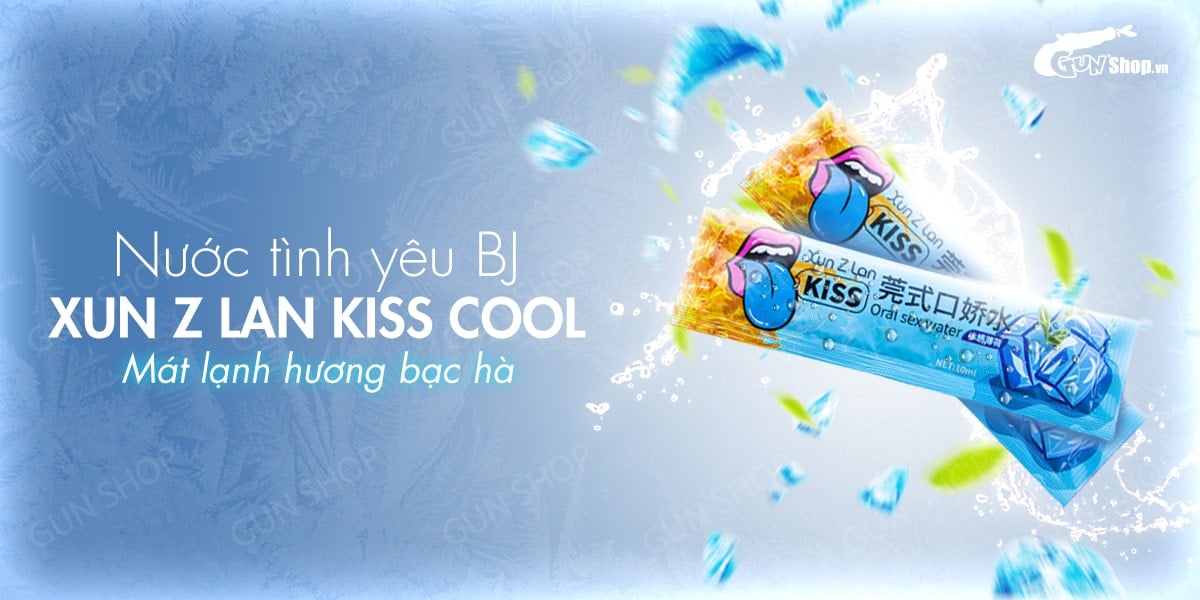  Địa chỉ bán Nước tình yêu BJ mát lạnh hương bạc hà - Xun Z Lan Kiss Cool - Gói 10ml giá tốt